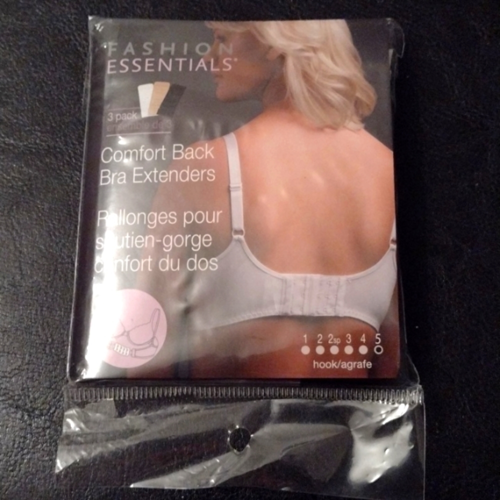 Bra Back Extender - 3 Pack - White 🤍 Black 🖤 Tan/Cream 🤎